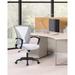 Modern Mid-Back Office Desk Chair Ergonomic Mesh with Armrest on Wheels - N/A