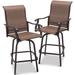 Set of 2 All-Weather Mesh Swivel Barstools