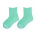 LBECLEY Toddler Cotton Socks Children s Spring Summer Solid Candy Color Socks Toddler Kids Baby Boys Girls Thin Mesh Crew Socks Kids Socks Low Cut G Mint Green Xl