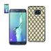 [Pack Of 2] REIKO SAMSUNG GALAXY S6 EDGE PLUS FLEXIBLE 3D RHOMBUS PATTERN TPU CASE WITH SHINY FRAME IN CLEAR