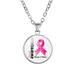 Kayannuo Necklaces for Women Back to School Clearance S Imple Women s Gemstone Pendant Necklace Necklace Breast Awareness Peripheral Accessories Gifts for Women