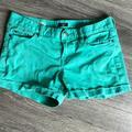 J. Crew Shorts | 3/$15 J Crew Hipslung Teal Denim Shorts 3 Inch Inseam | Color: Blue/Green | Size: 6