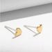 Madewell Jewelry | Madewell Delicate Collection Demi- Fine Heart Stud Earring | Color: Gold | Size: Os