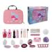 Kids Makeup Kit for Girl Princess Makeup Box Set Non-toxic Girls Play Makeup Kit - Hand Cosmetic Bag Style