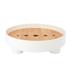 Round Storage Tray snack tray Organizer Food Organizer Basket Fruit Storage Organizer for Fruits Makeup Comestics White