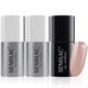 Semilac Base Coat, Top Coat & UV Gel Colour Polish. Long Lasting, Chip Resistant & Easy To Apply. 136 Creamy Muffin Colour UV Gel Nail Varnish. Perfect For Manicure or Pedicure.