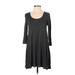 BDG Casual Dress - A-Line: Gray Solid Dresses - Women's Size X-Small