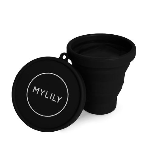 MYLILY - Menstruationstassen Case Schwarz Tampons & Menstruationscups