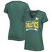 Women's G-III 4Her by Carl Banks Green Oakland Athletics Dream Team V-Neck T-Shirt