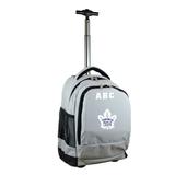MOJO Gray Toronto Maple Leafs 19'' Personalized Premium Wheeled Backpack