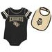 Newborn & Infant Colosseum Black/Gold UCF Knights Chocolate Two-Piece Bodysuit Bib Set
