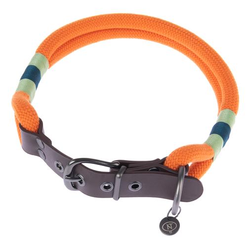 Nomad Tales Spirit Halsband, tangerine XS: 30-36 cm Halsumfang, B 30mm Hund