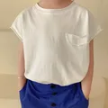 T-shirt à manches courtes pour enfants vêtements pour enfants gilet sans manches t garçon