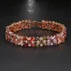 Emmaya-Bracelet brillant multicolore or Rose Cluster de pierres CZ bijoux pour femmes cadeau de