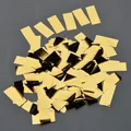 Confettis en papier aluminium rectangulaire doré 2x5cm en papier déchiqueté pour décoration de