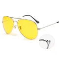 Lunettes de soleil jaunes Pilot pour femmes et hommes lunettes de vision jour et nuit lunettes de