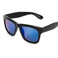 Lunettes de soleil de prescription pour myopie verres solaires sauqre miroir bleu pour femmes et