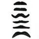 Fausse Moustache Noire pour ixd'Halloween Moustache Barbe Moustache Costume Amusant Fournitures