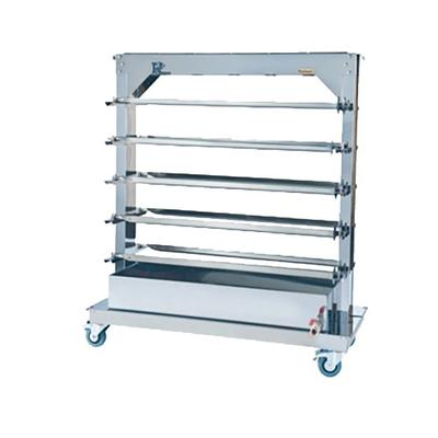 Rotisol USA RACK101425 Spit Rack for 10 Spits for FauxFlame 1425 Rotisseries, Stainless Steel