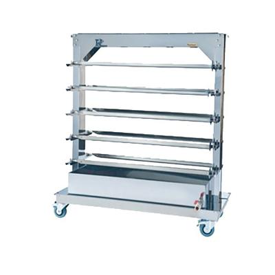 Rotisol USA RACK101425 Spit Rack for (10) Spits for FauxFlame 1425 Rotisseries, Stainless Steel