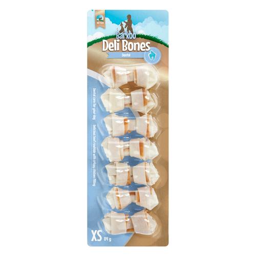 Sparpaket Barkoo Deli Bones Dental geknotet - 42 x 5 cm, 504 g (Größe XS)