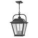 Hinkley Lighting Kingston 19 Inch Tall 3 Light LED Outdoor Hanging Lantern - 10012BK
