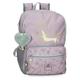 Enso Beautiful Day Schulrucksack mit zwei Fächern, anpassbar an Trolley, lila, 32 x 44 x 17 cm, Polyester, 23,94 l