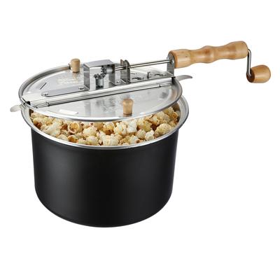 6.5 Quart Stovetop Popcorn Maker by Great Northern Popcorn (Black)