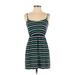 J.Crew Factory Store Casual Dress - Mini: Blue Stripes Dresses - Women's Size X-Small