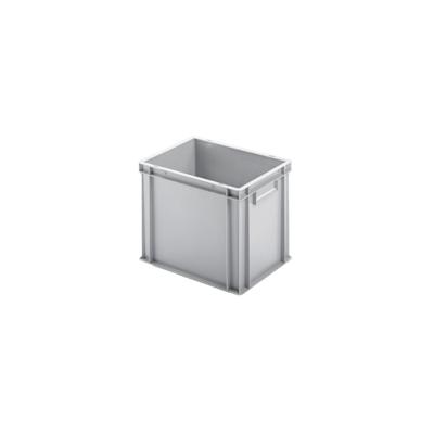 PROREGAL Eurobehälter mit geschlossenem Griff | HxBxT 32x30x40cm | 29 Liter | Grau | Eurobox, Transportbox, Transportbehälter, Stapelbehälter Image