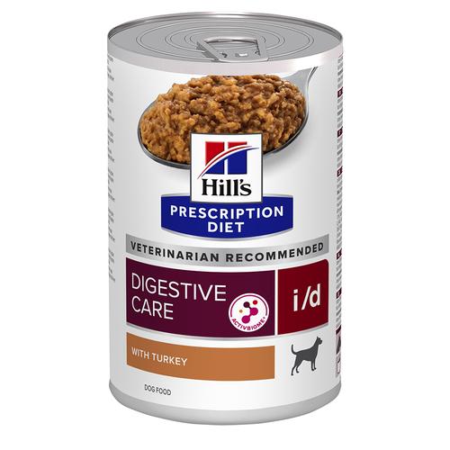 48x 360g Hill's Prescription Diet i/d Digestive Care mit Truthahn Hundefutter nass