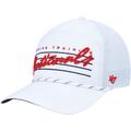 Men's '47 White Washington Nationals Downburst Hitch Snapback Hat