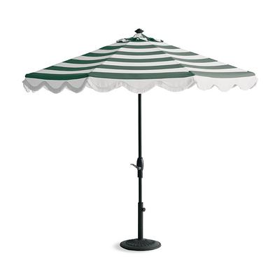 7-1/2' Round Designer Umbrella - Cobalt, Black - Frontgate Resort Collection™