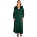 V-Neck Long Sleeve Plus Size Maxi Dress