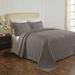 Blue Nile Mills Standard Cotton 3 Piece Coverlet/Bedspread Set Cotton Sateen in Gray | Twin Coverlet + 1 Standard Pillowcase | Wayfair