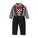 Toddler Gentleman Suit Baby Little Boy Clothes Sets Bowtie Long Sleeve Shirts and Suspenders Pants Sets 2Pcs Casual Outfit Sets 12 Months-7 Years