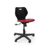 KI Furniture Intellect Wave Task Chair Upholstered in Black | 30.5 H x 24.5 W x 24.5 D in | Wayfair IWPD18TUS.1KRR.PBL.S