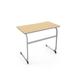 KI Furniture Intellect Wave Cantilever Desk - ADA Adjustable Height Laminate Top - IWDCL Laminate/Metal | 34 H x 36 W x 20 D in | Wayfair