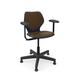 KI Furniture Intellect Wave Task Chair - Large Upholstered Seat/Back w/ Arms - IWPD18AUB.G in Black/Brown | 35.5 H x 26.5 W x 24.5 D in | Wayfair