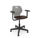 KI Furniture Intellect Wave Task Chair Plastic/Metal/Fabric in Gray | 35.5 H x 26.5 W x 24.5 D in | Wayfair IWPD18AUS.1KCA.PWG.G