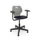 KI Furniture Intellect Wave Task Chair Plastic/Metal/Fabric in Gray | 35.5 H x 26.5 W x 24.5 D in | Wayfair IWPD18AUS.1KMT.PWG.G