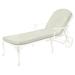 Summer Classics Provance 78.38" Long Reclining Single Chaise w/ Cushions Metal in White | 41.75 H x 31 W x 78.38 D in | Outdoor Furniture | Wayfair