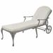 Summer Classics Provance 78.38" Long Reclining Single Chaise w/ Cushions Metal in White | 41.75 H x 31 W x 78.38 D in | Outdoor Furniture | Wayfair