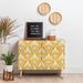 East Urban Home 2 - Door Accent Cabinet Wood in Yellow/Brown | 30 H x 35.5 W x 17.5 D in | Wayfair E74CAFAF32B44E1891AE046838F6DABD