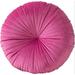 Everly Quinn Patrizi Floor Round Pillow Cover & Insert Velvet/Cotton in Pink | 13.7 H x 13.7 W x 3 D in | Wayfair 9AF94EFC2734429FB48AEF820AA7278F