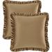 Ophelia & Co. Diedrick Velvet Throw Square Pillow Cover Velvet in Brown | 5.71 H x 8.15 W x 3.07 D in | Wayfair 2C9F7723A6304222B4B85EF9AA2BD091