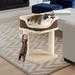 Tucker Murphy Pet™ 19" Multi-Level Cat Perch Manufactured Wood in White | 19 H x 15 W x 15 D in | Wayfair 38F4DEBA9C4F40B7A07461511077E727