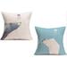 East Urban Home Set Of 2 Throw Pillow Cushion Cover Bear | 18 H x 18 W x 2 D in | Wayfair C3B7CB6817BD47D4A6714EF92B78AFA4