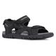 Sandale GEOX "UOMO SANDAL STRADA" Gr. 44, schwarz (schwarz, grau) Herren Schuhe Sandalen