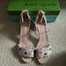 Kate Spade Shoes | Kate Spade Wayne Heeled Sandal - Size 9.5 - Color - Pink Sand | Color: Cream | Size: 9.5